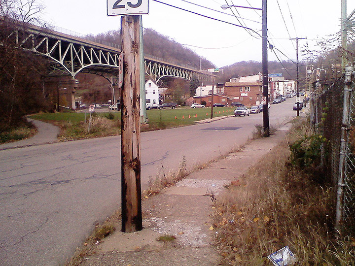 Panther Hollow Trail onto Saline Street