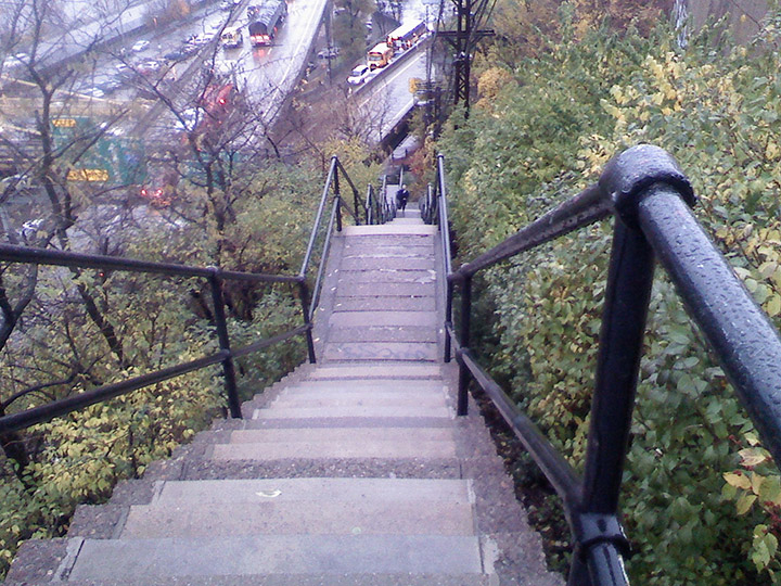View Down Duquesne Staircase