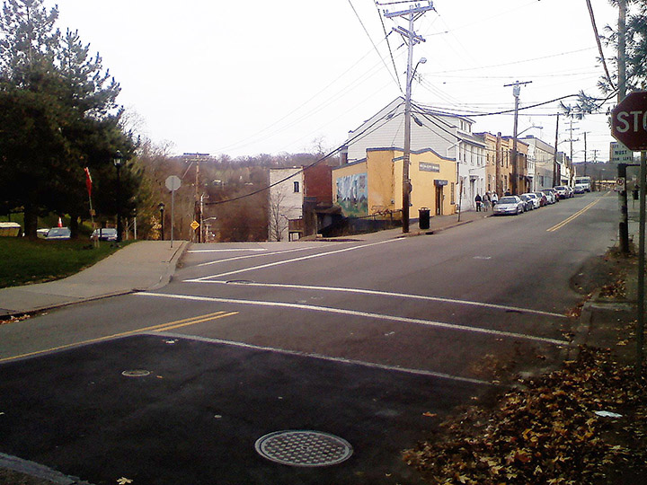 Turning onto Joncaire Street